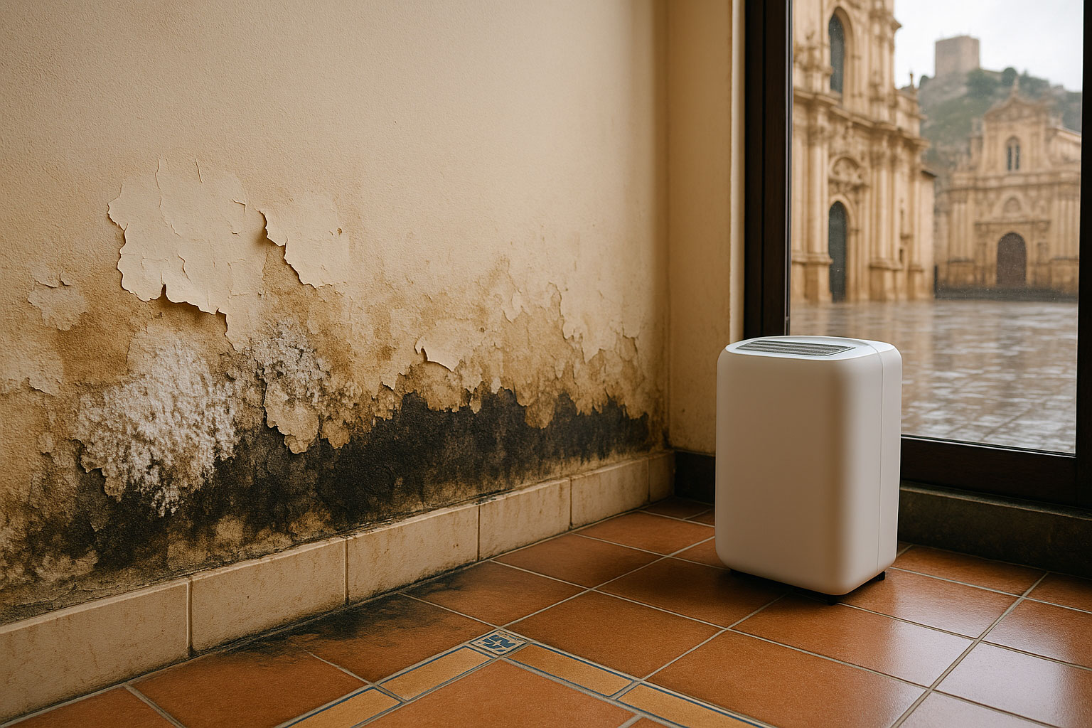 Control de humedades en Lorca - humedad en pared